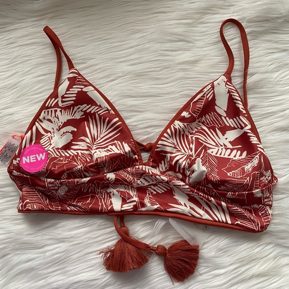 Maaji Saffron Mirage Long Line Triangle Bikini Top - Picture 9 of 11